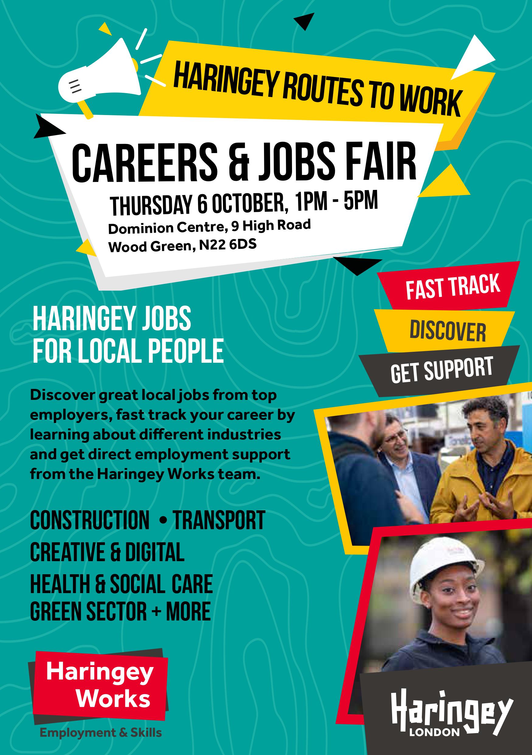 Haringey Routes To Work - Career and Jobs Fair  Image